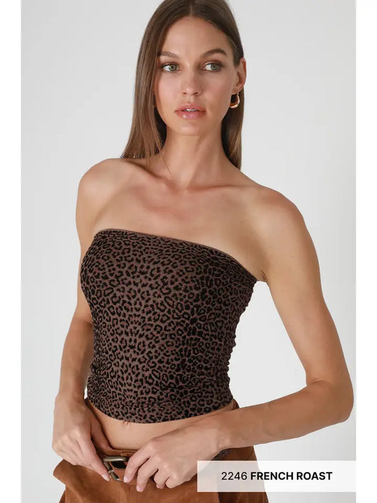 NIKIBIKI LEOPARD TUBE FRENCH ROAST