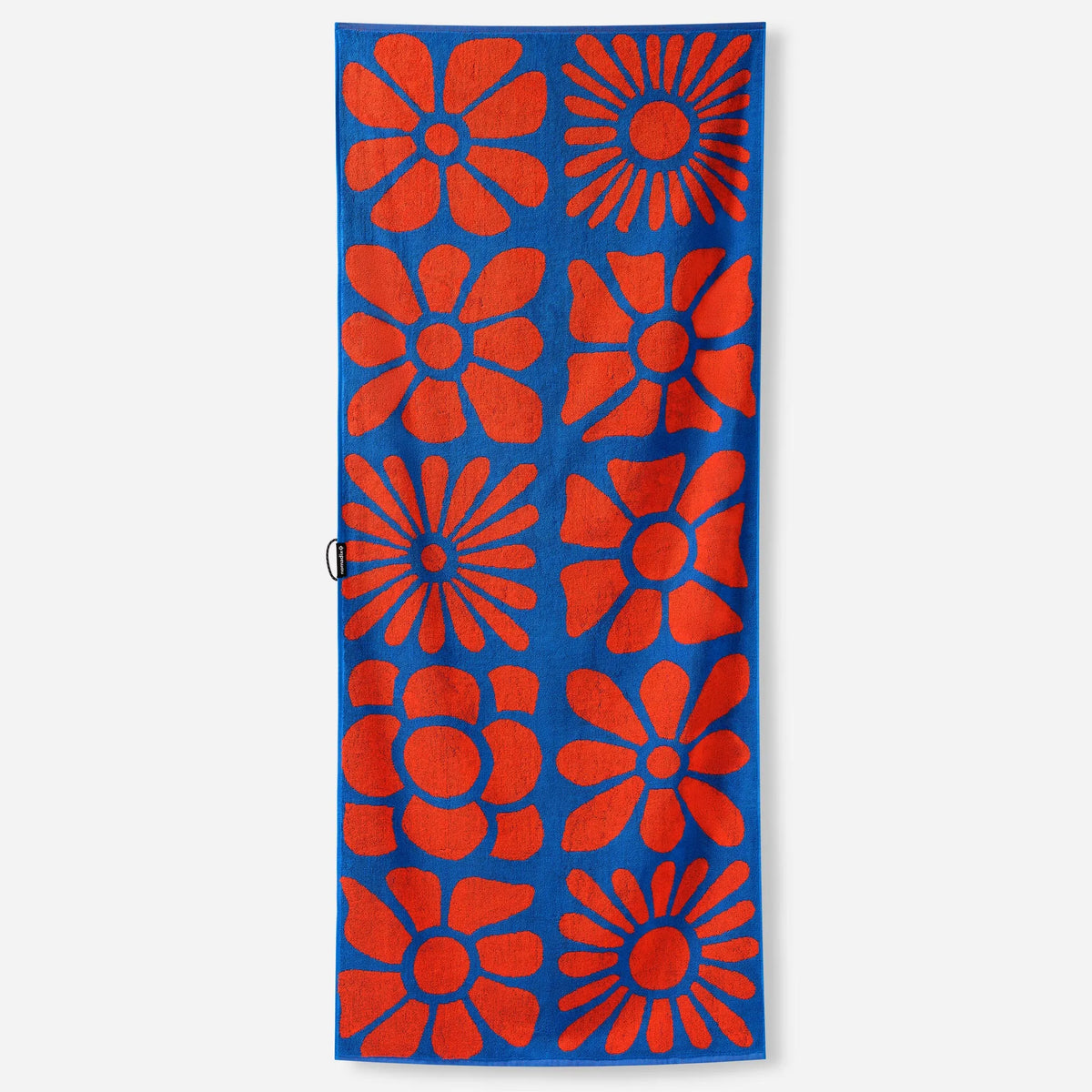 NOMADIX ORIGINAL ORGANIC BEACH TOWEL BIG FLOWERBED STELLAR ORANGE