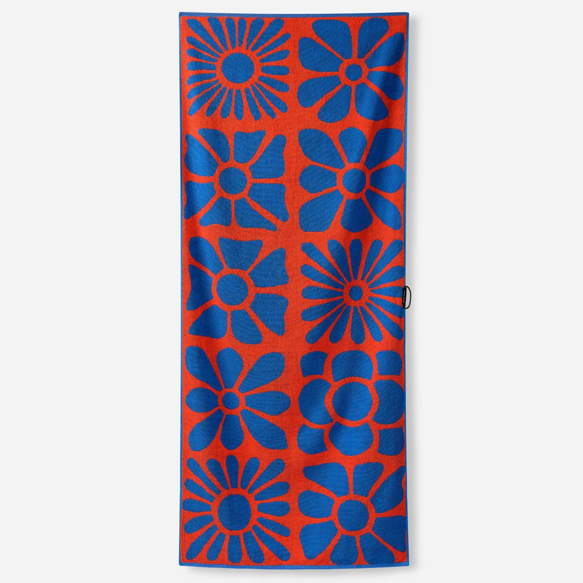 NOMADIX ORIGINAL ORGANIC BEACH TOWEL BIG FLOWERBED STELLAR ORANGE