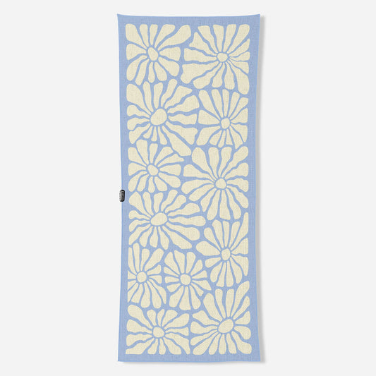 NOMADIX ORIGINAL ORGANIC TRAVEL TOWEL LAZY DAISY COASTAL BLUE