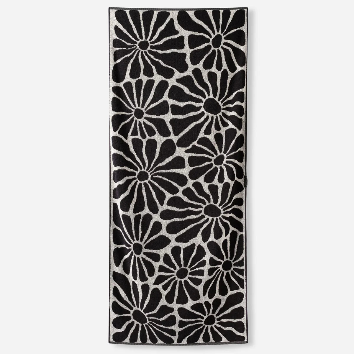 NOMADIX ORIGINAL YOGA TOWEL LAZY DAISY BLACK
