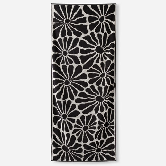 NOMADIX ORIGINAL YOGA TOWEL LAZY DAISY BLACK