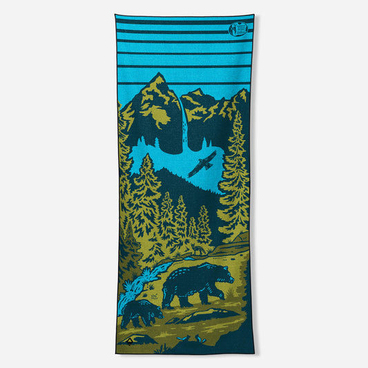 NOMADIX ORIGINAL YOGA TOWEL AMERICA'S WILDLIFE REFUGE FORESTS