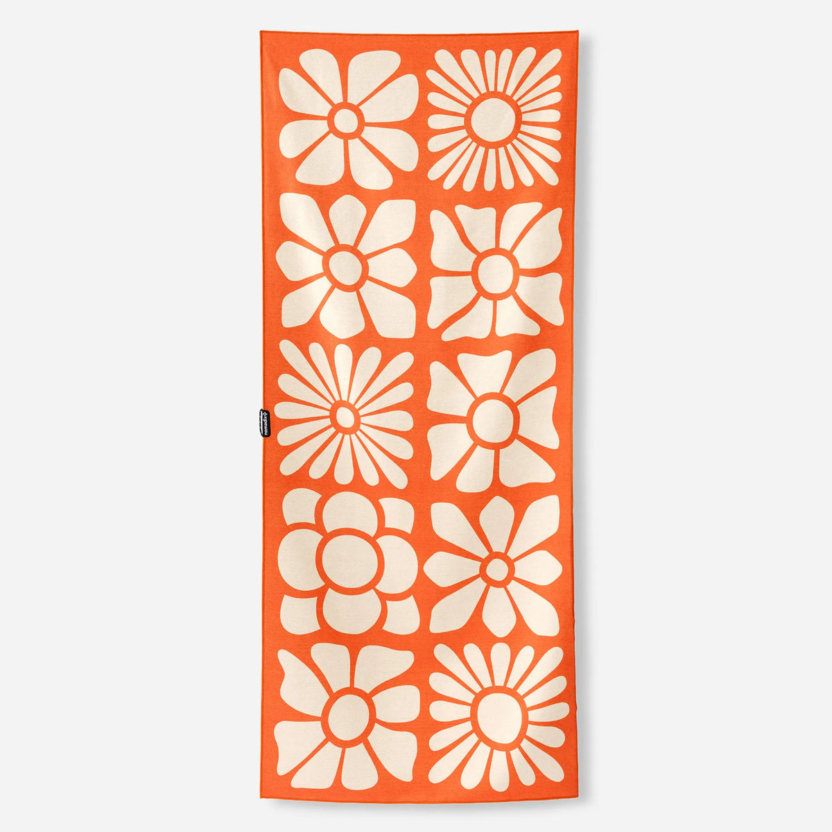 NOMADIX ORIGINAL YOGA TOWEL BIG FLOWERS EXPEDITION ORANGE