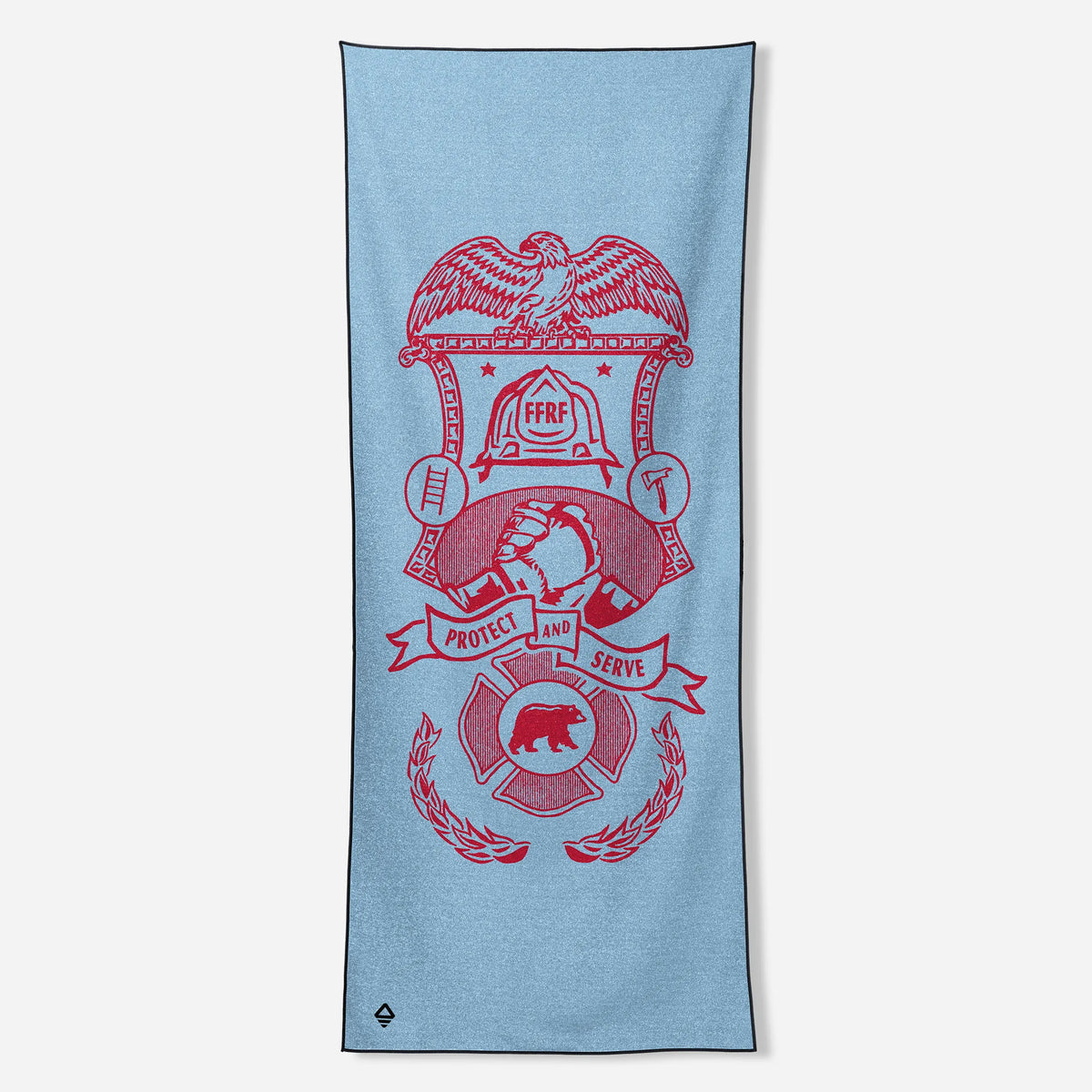 NOMADIX ORIGINAL YOGA TOWEL FFRF CREST BLUE RED