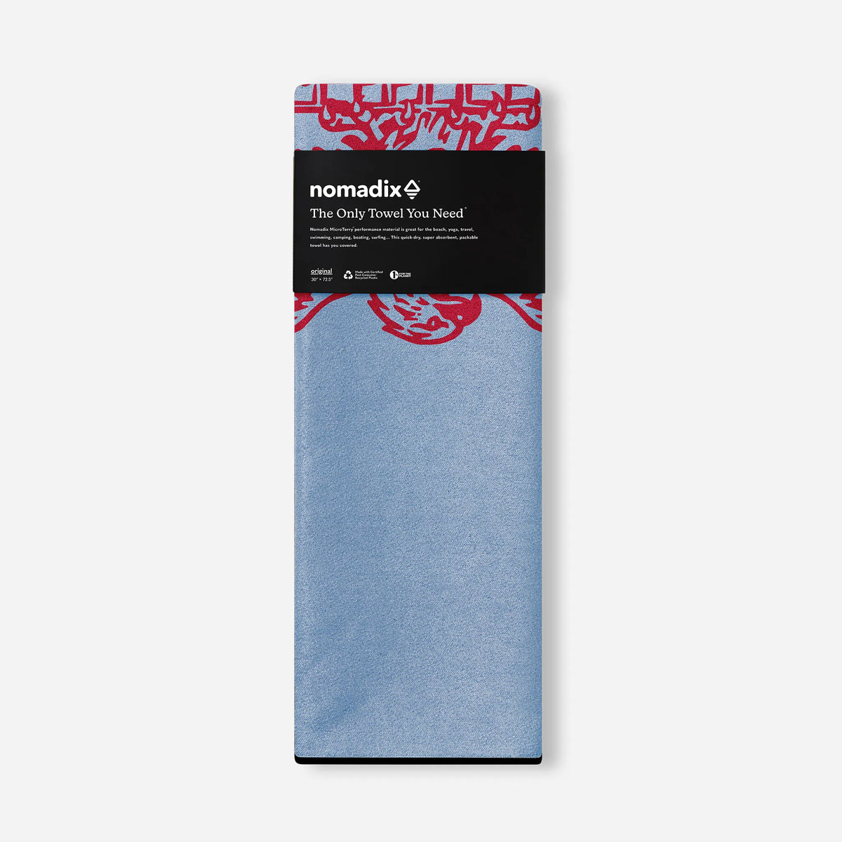 NOMADIX ORIGINAL YOGA TOWEL FFRF CREST BLUE RED