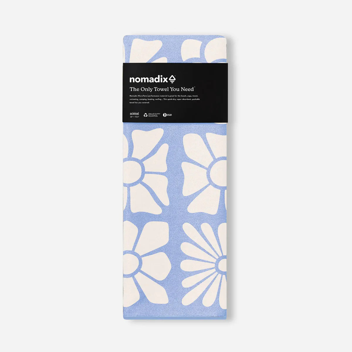 NOMADIX ORIGINAL YOGA TOWEL FLOWERBED COASTAL BLUE
