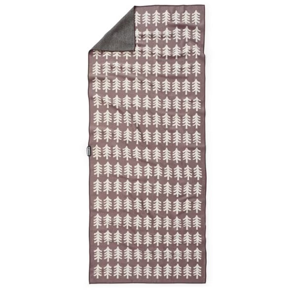 NOMADIX ORIGINAL YOGA TOWEL FRESH PINES BURGUNDY BEIGE