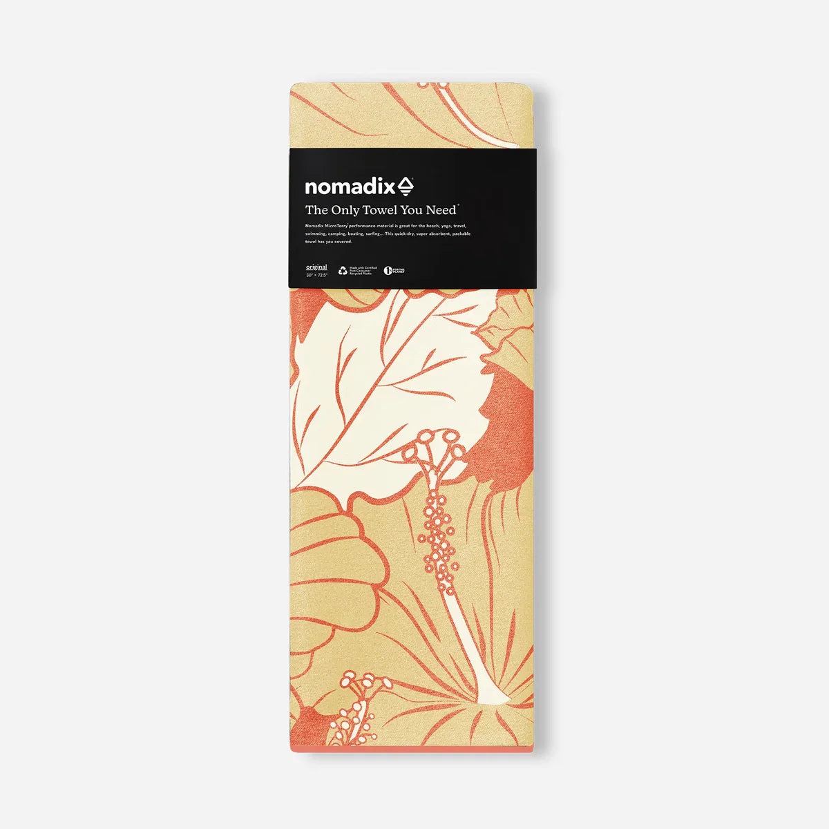 NOMADIX ORIGINAL YOGA TOWEL HIBISCUS EXPEDITION ORANGE