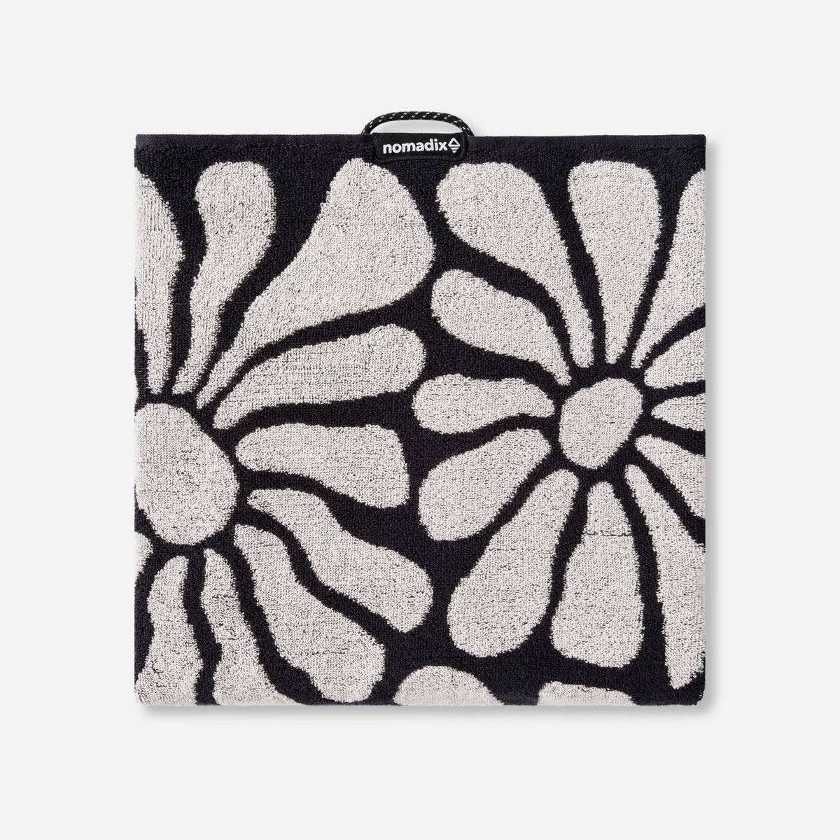 NOMADIX ORIGINAL YOGA TOWEL LAZY DAISY BLACK