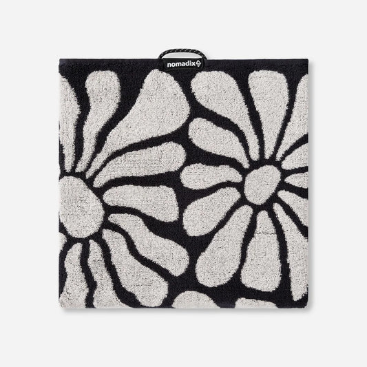 NOMADIX ORIGINAL YOGA TOWEL LAZY DAISY BLACK