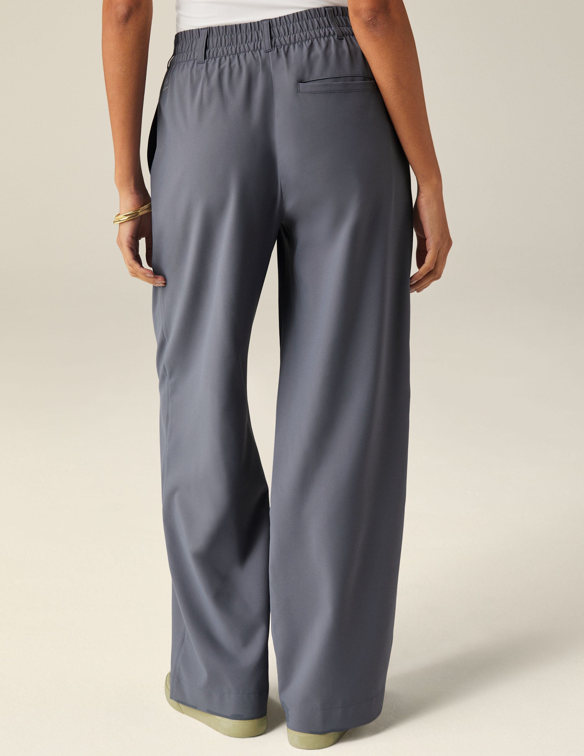 BEYOND YOGA STATUS WIDE LEG TROUSER NIGHT SHADOW