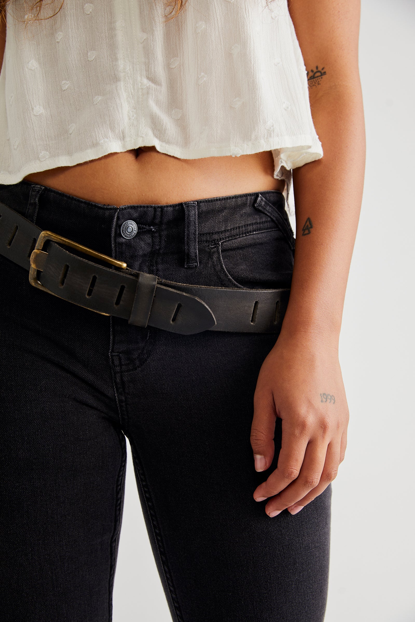 FREE PEOPLE WTF JONA BELT BLACK