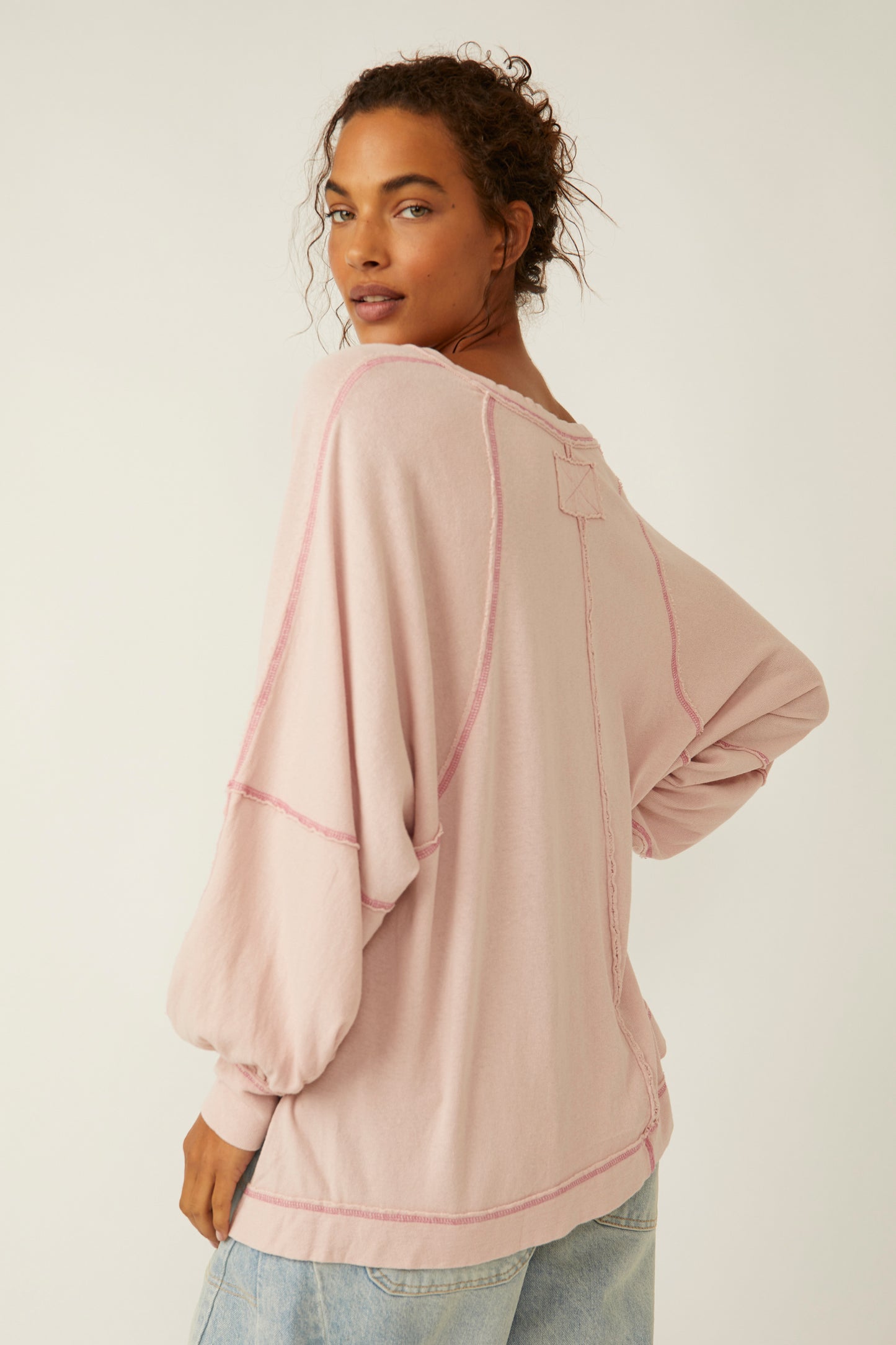 FREE PEOPLE WISH I KNEW TEE BLUSH TINT