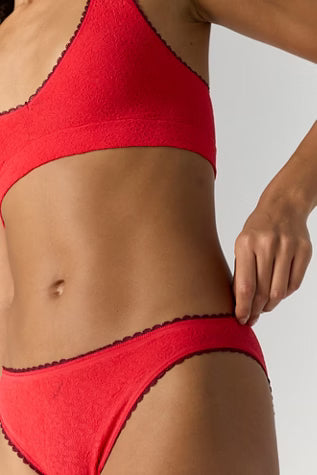 FREE PEOPLE INTIMATELY SWEET POINT SEAMLESS BIKINI SOUR SWEET