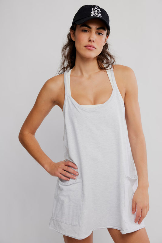 FREE PEOPLE MOVEMENT HEATHER HOT SHOT MINI WHITE HEATHER