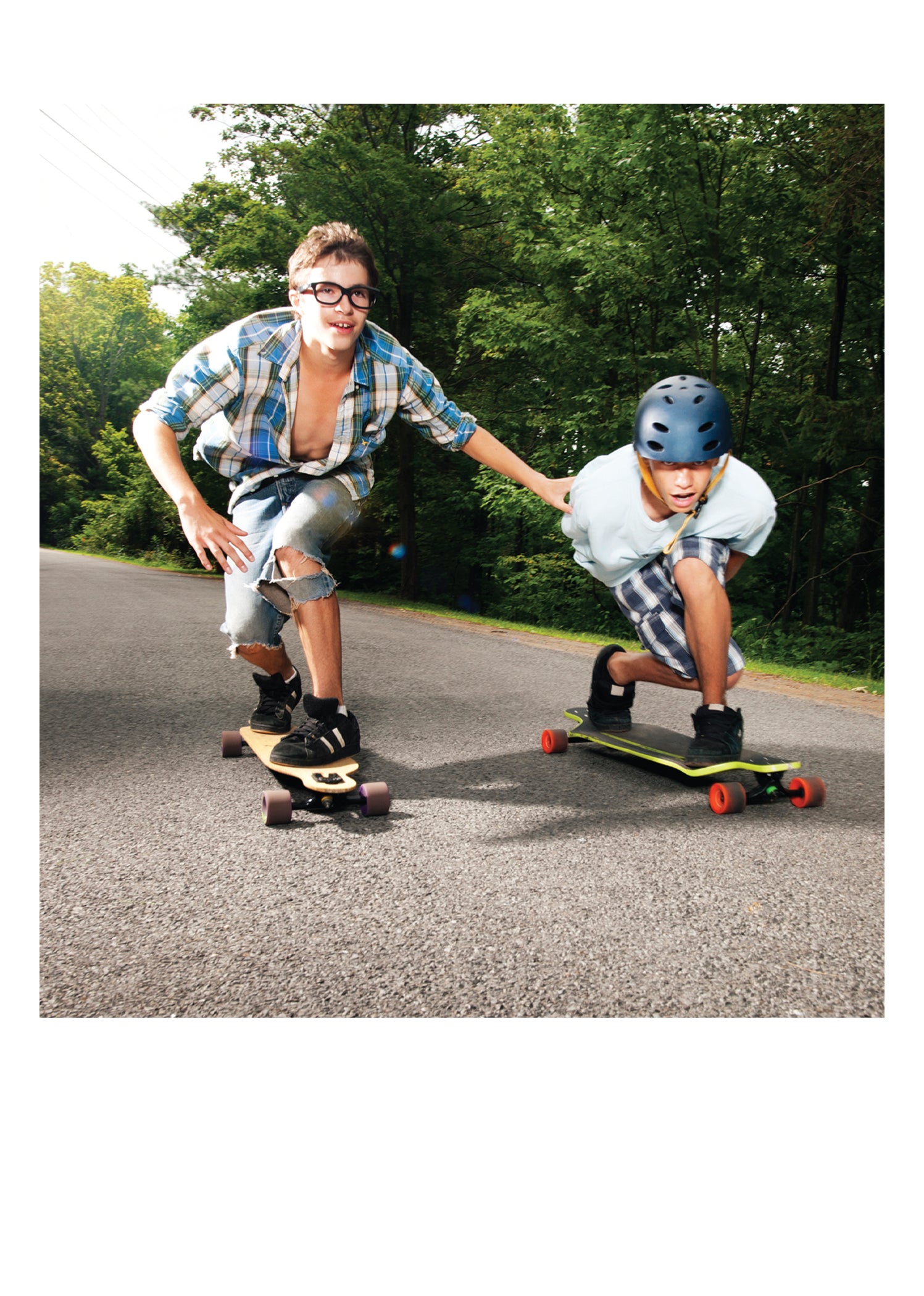 PALM PRESS GREETING CARDS 2 SKATEBOARDERS