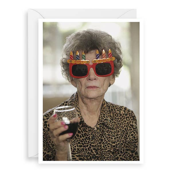 PALM PRESS GREETING CARDS LADY BD GLASSES