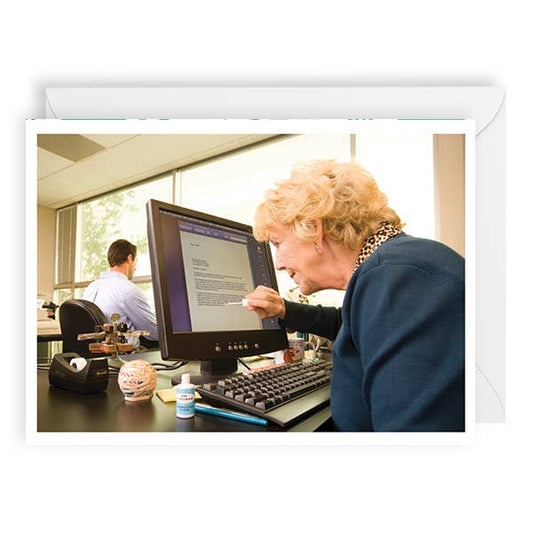 PALM PRESS GREETING CARDS WHITE-OUT LADY