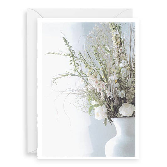 PALM PRESS GREETING CARDS WHITE FLOWERS SYMPATHY