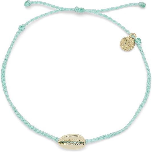 PURA VIDA COWRIE CORD GOLD ANKLET