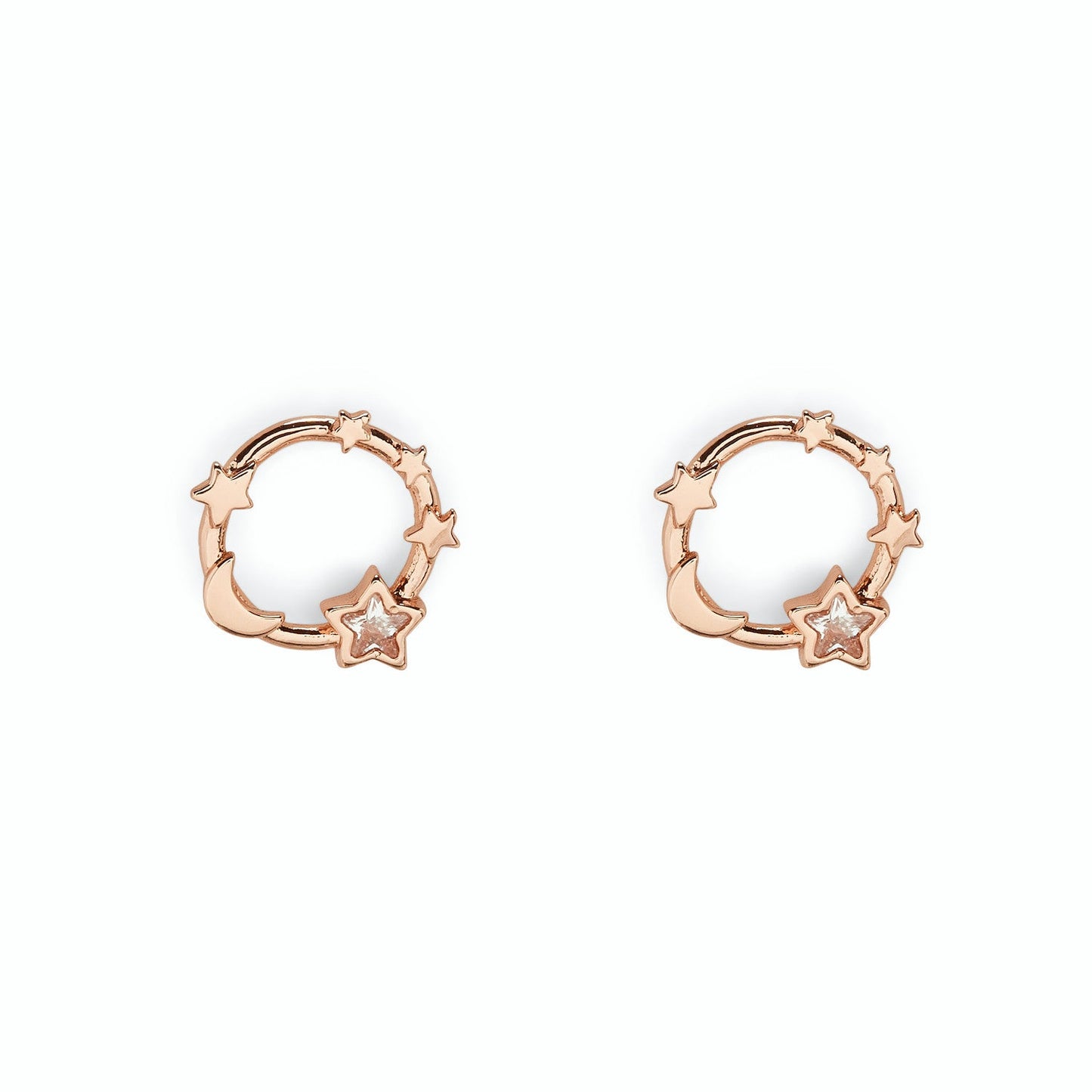 PURA VIDA Celestial Rose Gold Earrings