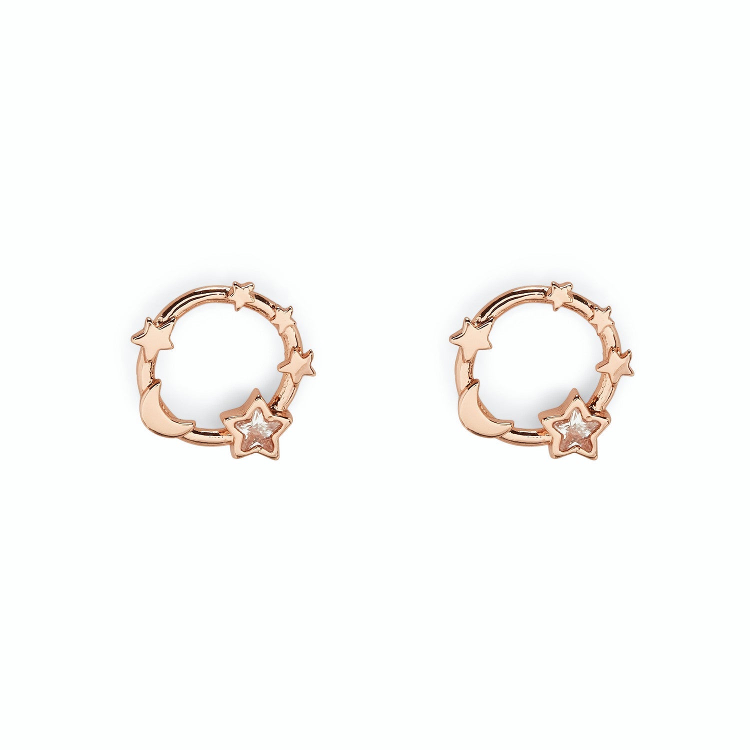 PURA VIDA Celestial Rose Gold Earrings