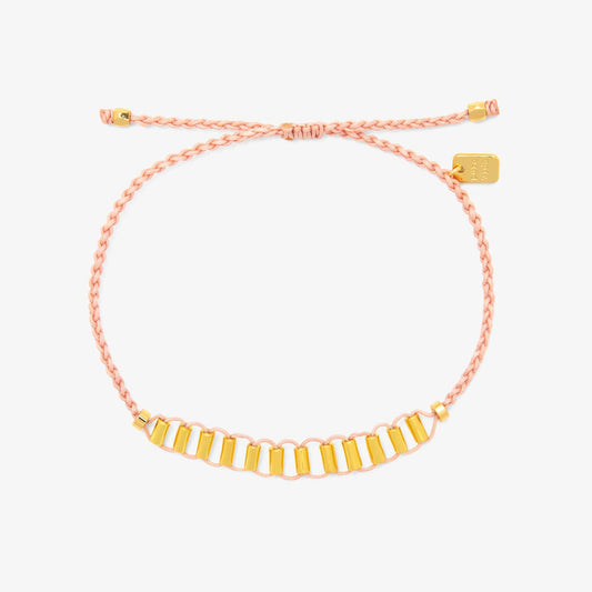 PURA VIDA DAINTY FIDGET BEAD CHARM BRACELET