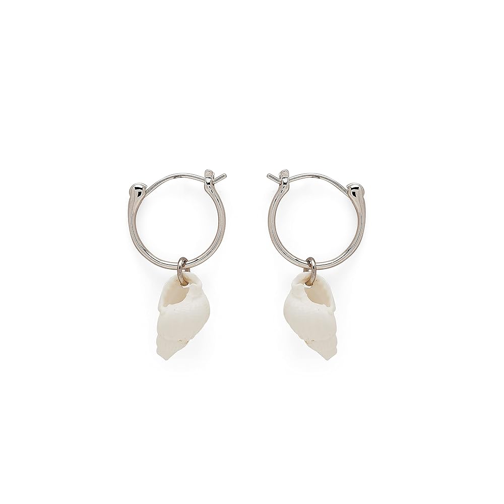 PURA VIDA ELLE HOOP EARRINGS SILVER