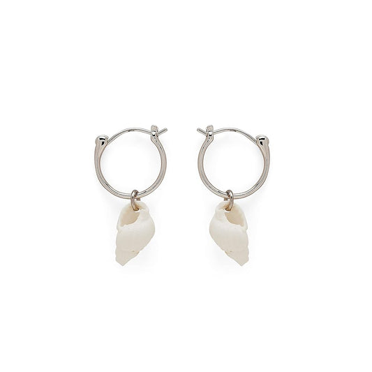 PURA VIDA ELLE HOOP EARRINGS SILVER