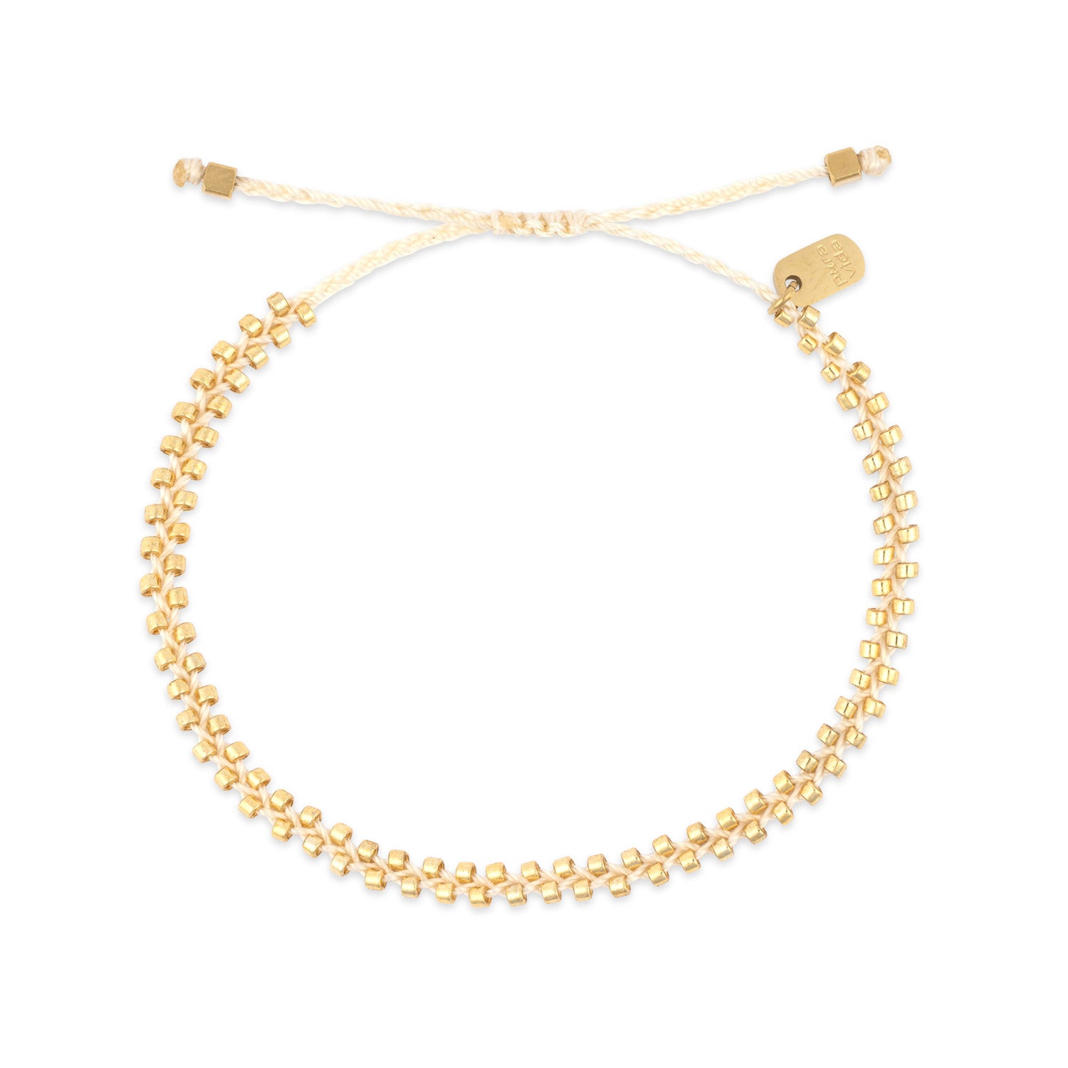 PURA VIDA Goldie Woven Seed Bead Bracelet