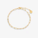 PURA VIDA HARPER PAPERCLIP CHAIN BRACELET GOLD
