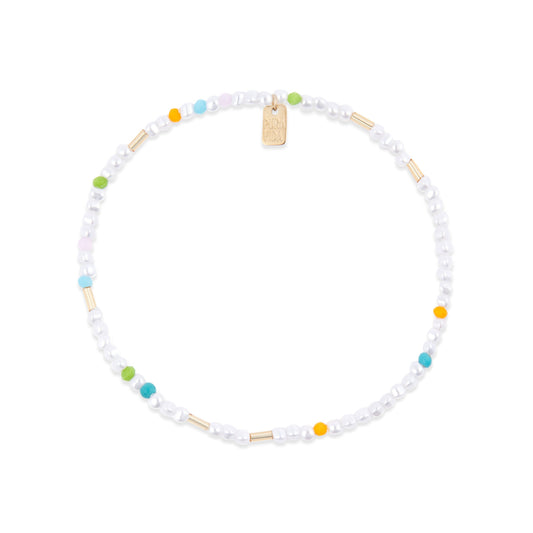 PURA VIDA Pippa Pearl Stretch Anklet
