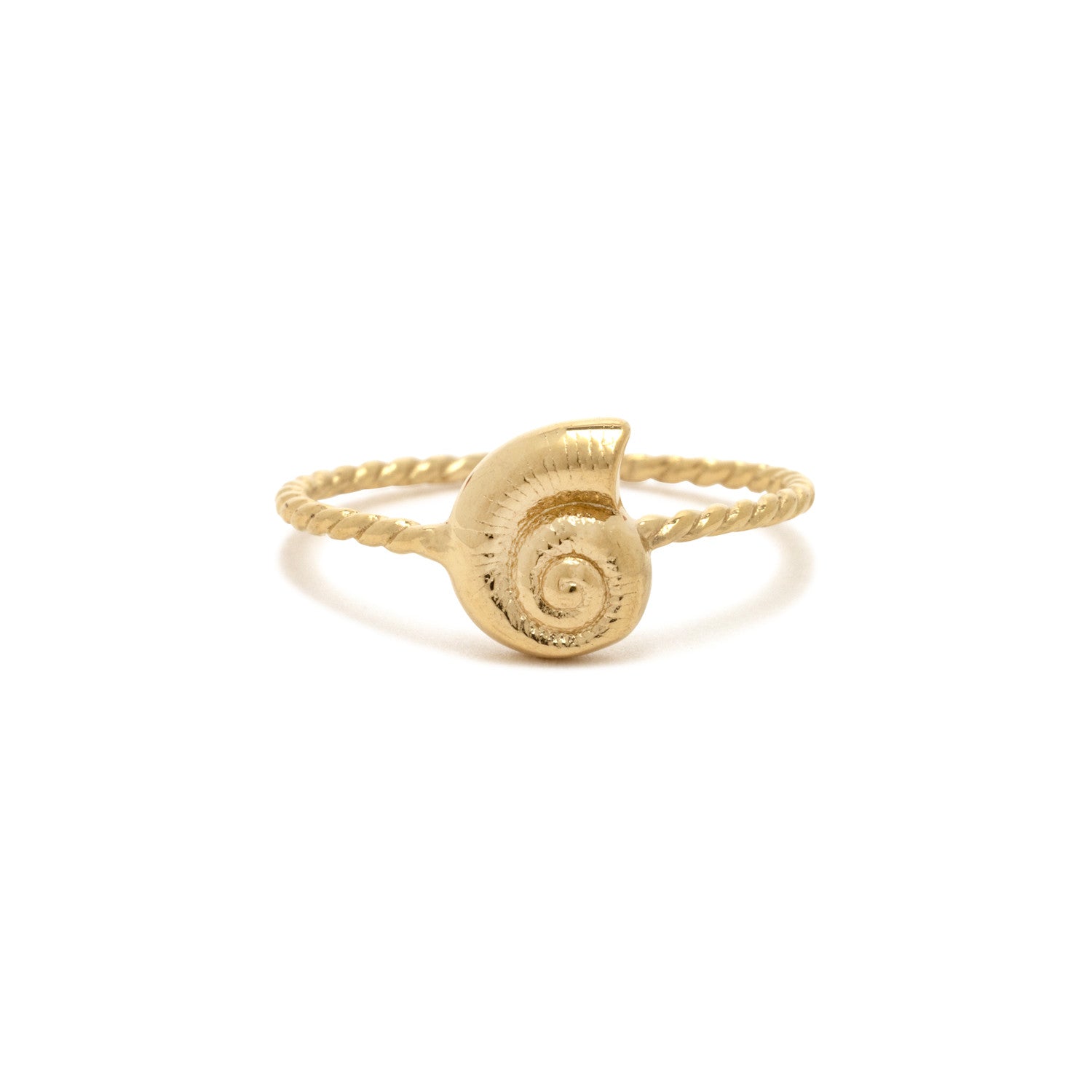 PURA VIDA SEASHELL RING GOLD