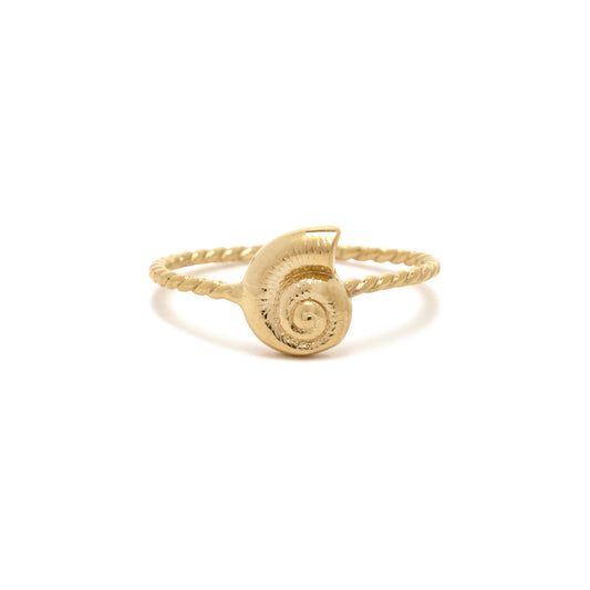 PURA VIDA SEASHELL RING GOLD