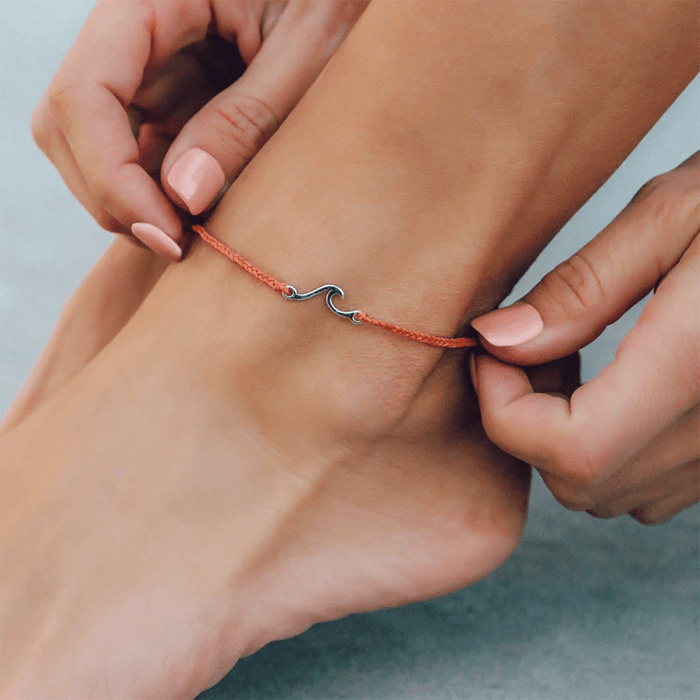 PURA VIDA SHORELINE CORAL ANKLET