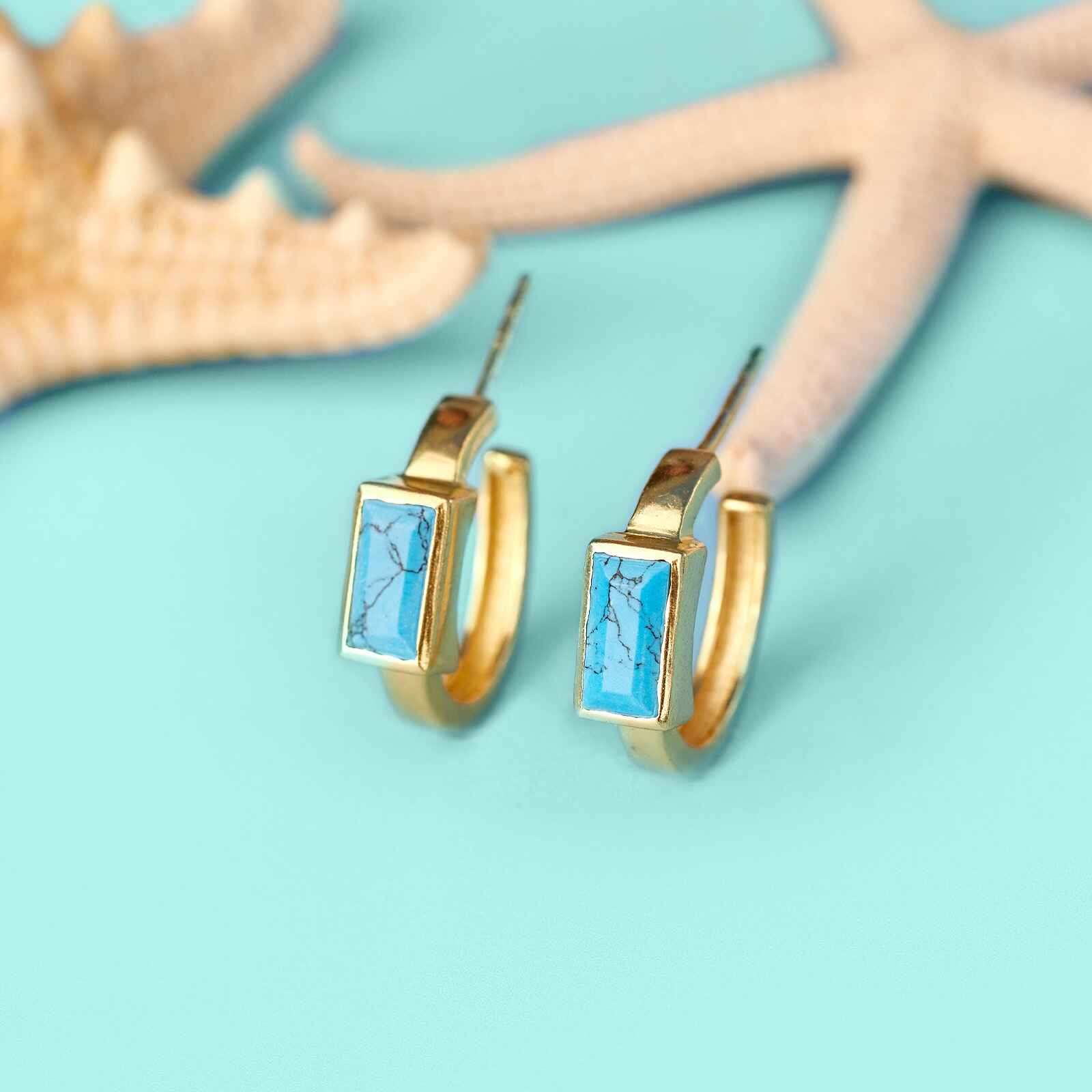 PURA VIDA Tulum Gold Hoop Earrings
