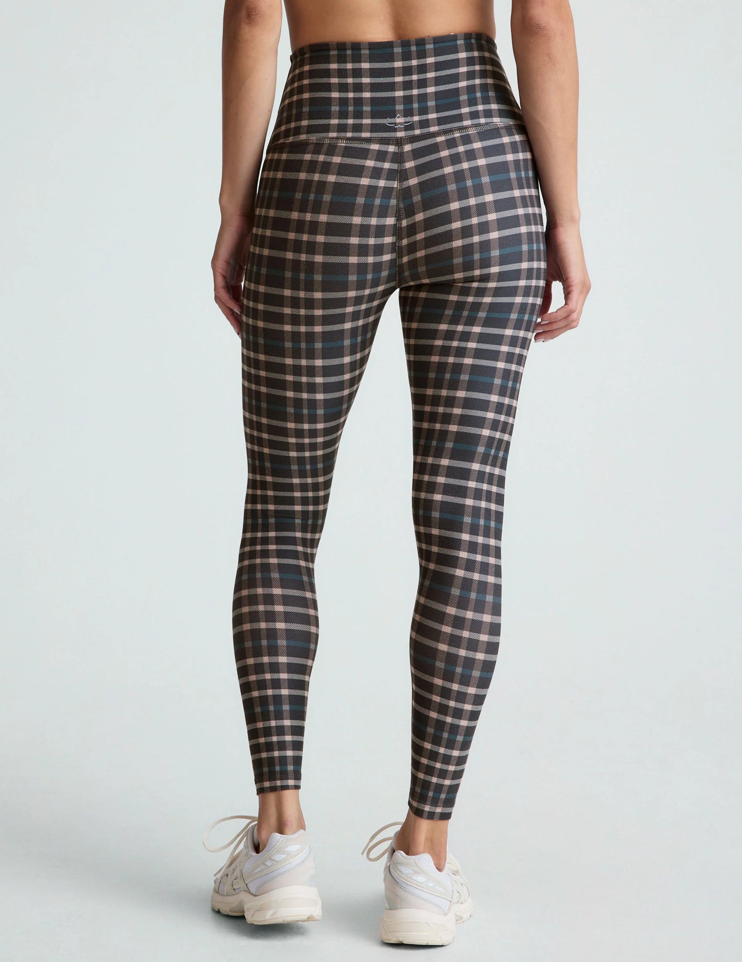 BEYOND YOGA SOFTMARK CAUGHT IN THE MIDI HIGH WAISTED LEGGING PREPPY PLAID