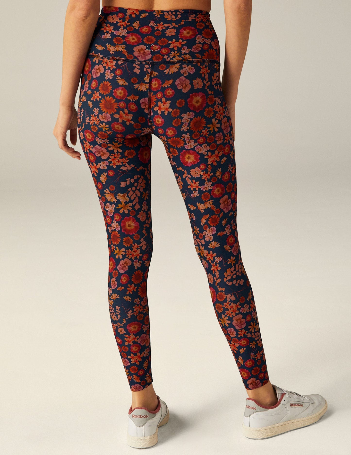 BEYOND YOGA RETRO PRESS FLORAL SOFTMARK HIGH WAISTED MIDI LEGGING