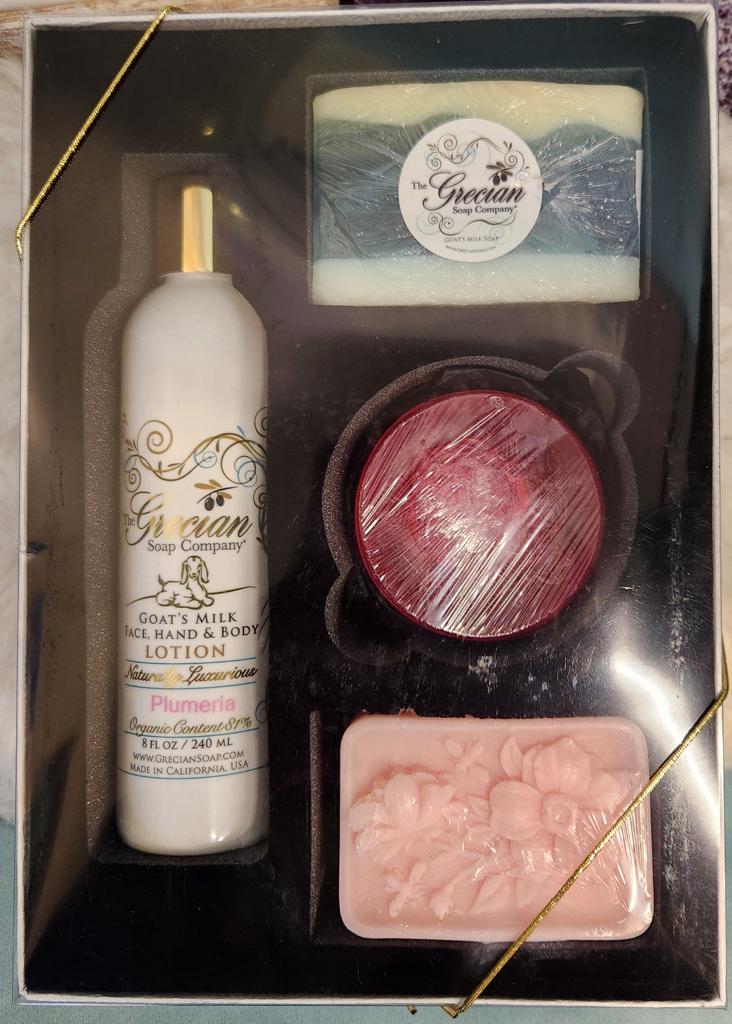 GRECIAN SOAP COMPANY GIFT SET PLUMERIA