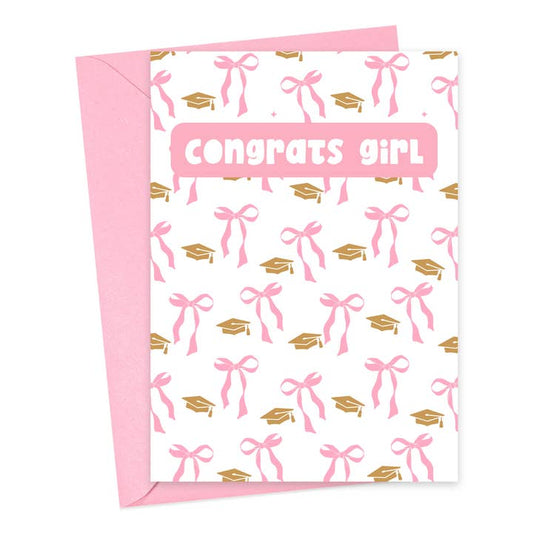 R IS FOR ROBO GRAD CARD "CONGRATS GIRL"