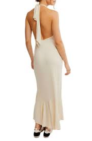 SALE FREE PEOPLE ALIX MIDI DRESS BLEACHED SAND