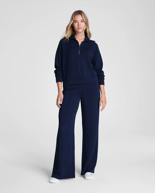 SALE SPANX AIR ESSENTIALS WIDE LEG PANTS TIMELESS NAVY