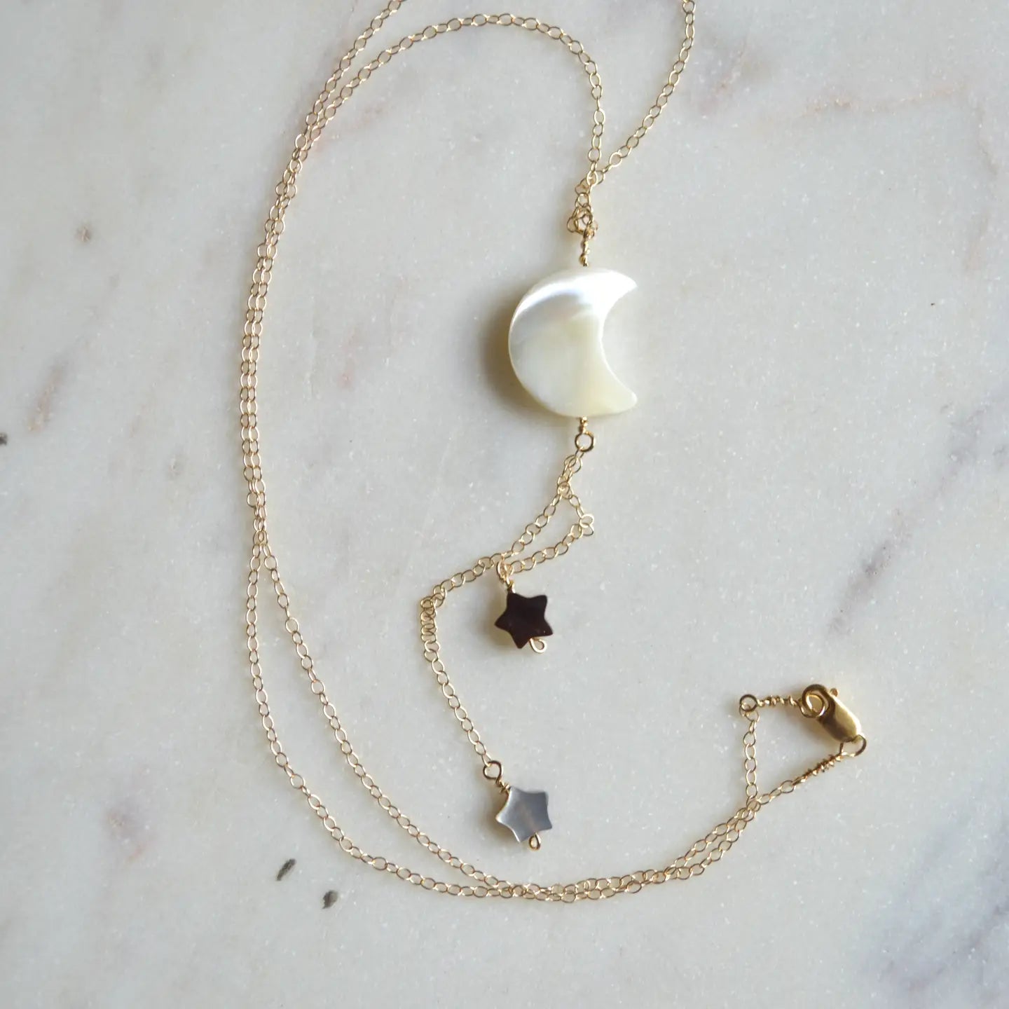SALTY BUT SWEET MOON AND STARS NECKLACE GF
