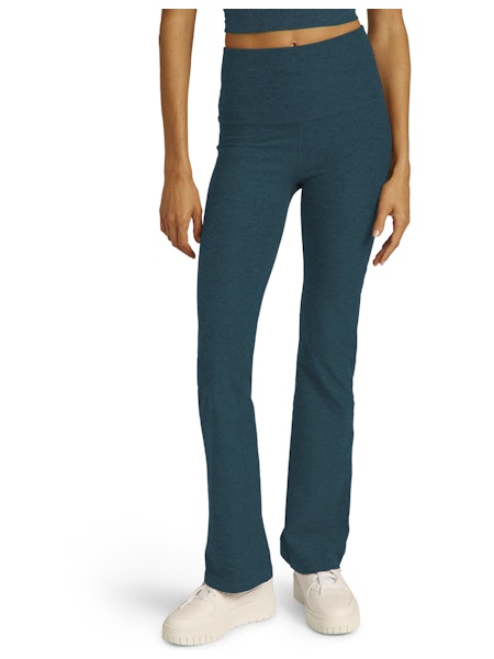 BEYOND YOGA SPACEDYE HIGH WAISTED PRACTICE PANT MAJESTIC BLUE HEATHER