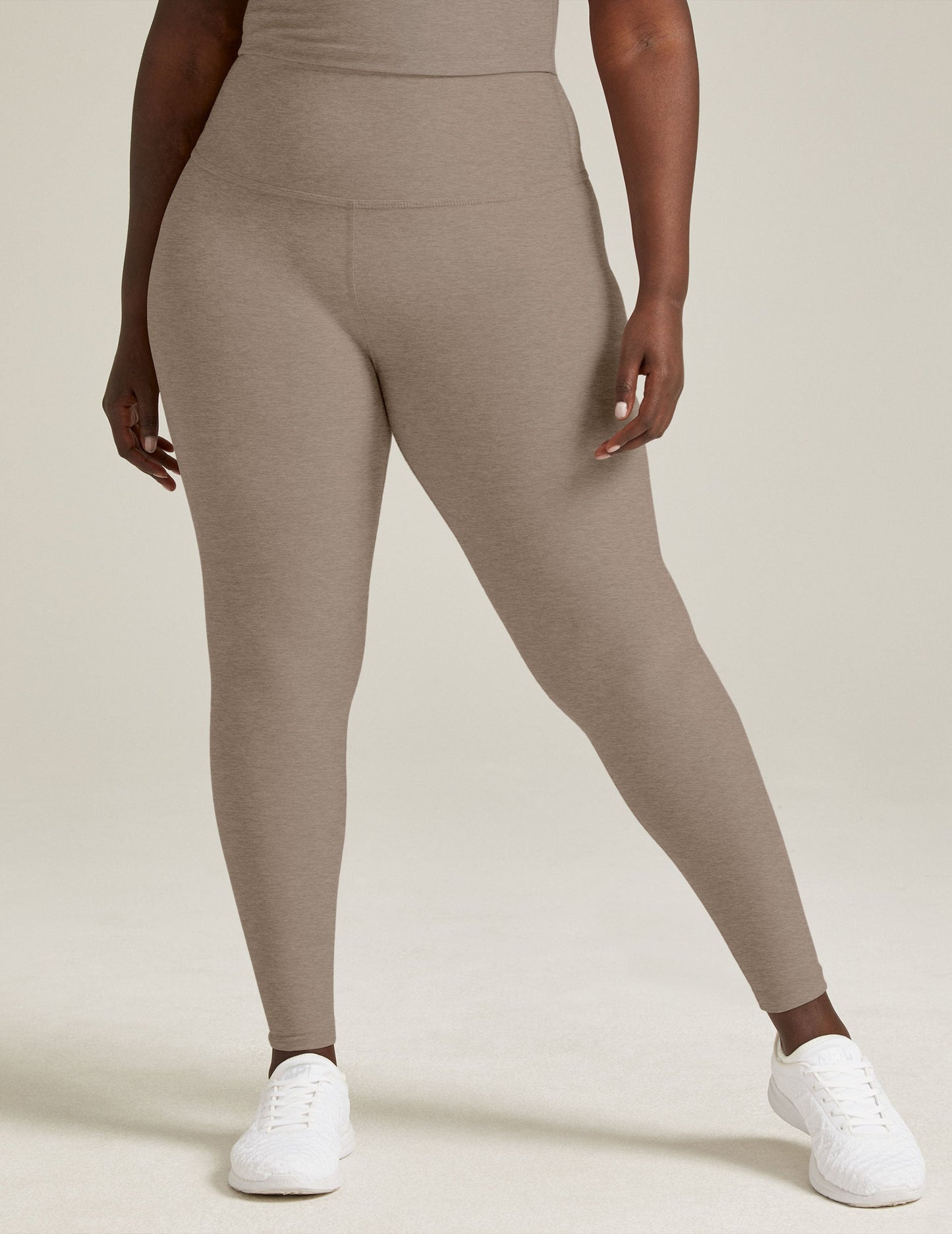 BEYOND YOGA CAUGHT IN THE MIDI HIGH WAISTED LEGGING BIRCH HEATHER