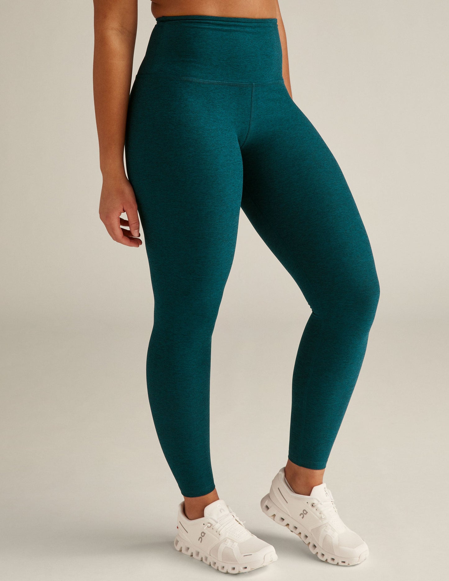 BEYOND YOGA SPACEDYE HIGH WAIST CAUGHT IN THE MIDI LEGGING MAJESTIC BLUE HEATHER