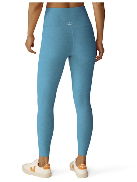 BEYOND YOGA SPACEDYE AT YOUR LEISURE HIGH WAIST MIDI LEGGING CALI BLUE HEATHER