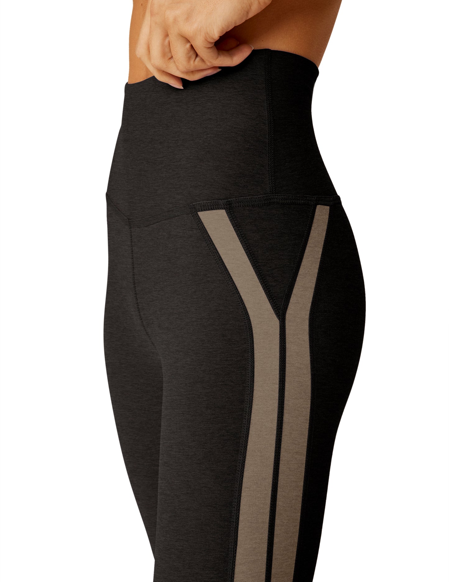 BEYOND YOGA SPACEDYE TOP LINE MIDI LEGGING DARKEST NIGHT/BURCH