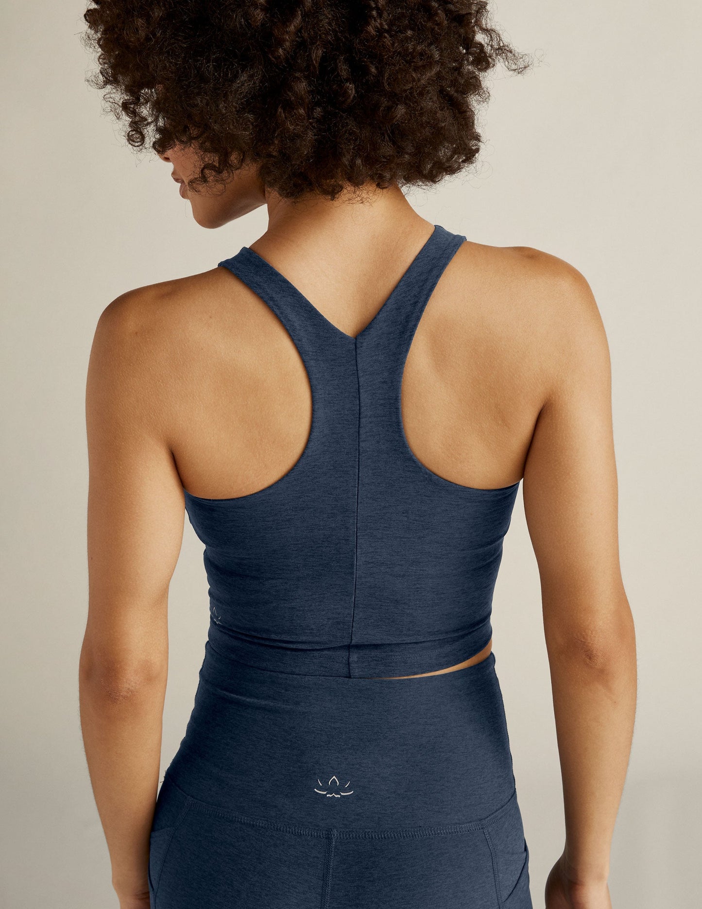 BEYOND YOGA FOCUS CROPPED TANK NOCTURNAL NAVY